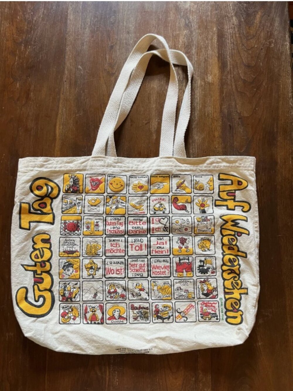 Goethe Institut Talking Tote Bag - Vintage - Deutsch Vergnügen - Speaking German